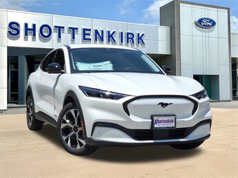 2025 Star White Metallic Tri-Coat Ford Mustang Mach-E Select Dual Electric Motor Engine 4 Door Automatic