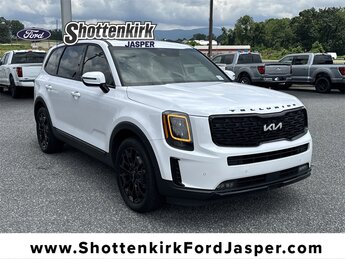 2022 Glacial White Pearl Kia Telluride SX AWD 3.8L V6 DOHC Engine Automatic SUV 4 Door