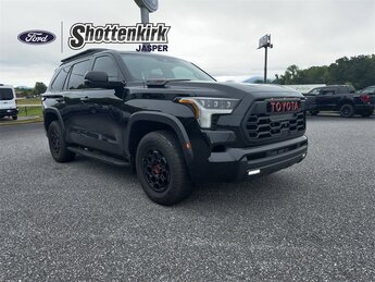 2025 Midnight Black Metallic Toyota Sequoia TRD Pro SUV 4X4 4 Door V6 Hybrid Engine