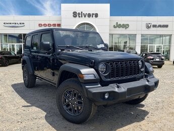 2025 Black Clearcoat Jeep Wrangler Sport S 4X4 Automatic 4 Door SUV