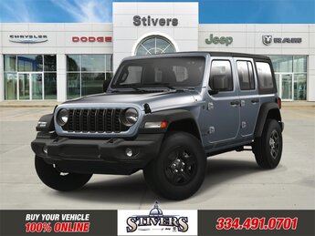 2025 Anvil Clear Coat Jeep Wrangler Sport 2.0L I4 DOHC Engine Automatic SUV