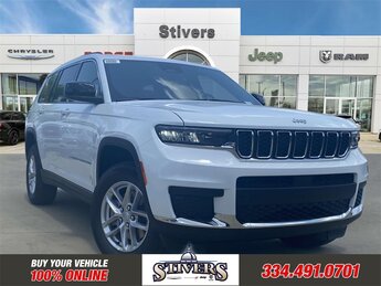 2025 Bright White Clearcoat Jeep Grand Cherokee L Laredo 4 Door 3.6L V6 24V VVT Engine SUV