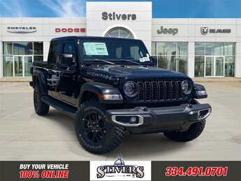 2025 Black Clearcoat Jeep Gladiator High Tide Automatic 4 Door 3.6L V6 24V VVT Engine Truck