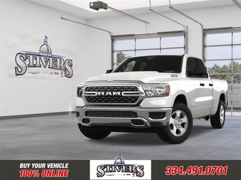 2024 Bright White Clearcoat Ram 1500 Big Horn/Lone Star Truck 4 Door HEMI 5.7L V8 Multi Displacement VVT eTorque Engine 4X4 Automatic