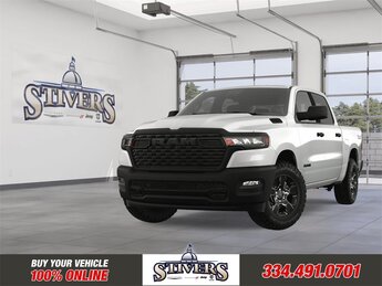 2025 Bright White Clearcoat Ram 1500 Tradesman 3.0L I6 Engine 4X4 Truck Automatic