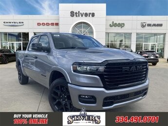 2025 Billet Silver Metallic Clearcoat Ram 1500 Laramie 4X4 Automatic Truck 4 Door