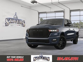 2025 Forged Blue Metallic Ram 1500 Laramie 3.0L I6 Engine Automatic 4X4