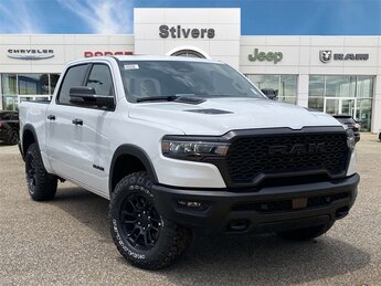 2025 Bright White Clearcoat Ram 1500 Rebel 4X4 4 Door 3.0L I6 Engine
