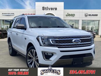 2021 Oxford White Ford Expedition King Ranch 4 Door EcoBoost 3.5L V6 GTDi DOHC 24V Twin Turbocharged Engine SUV