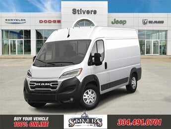 2025 Bright White Clearcoat Ram ProMaster 2500 High Roof Van 3.6L V6 24V VVT Engine FWD Automatic
