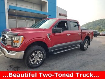 2021 Rapid Red Metallic Tinted Clearcoat Ford F-150 XLT Truck Automatic 2.7L V6 EcoBoost Engine 4 Door 4X4