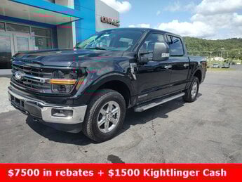 2024 Agate Black Metallic Ford F-150 XLT Truck Automatic 4 Door