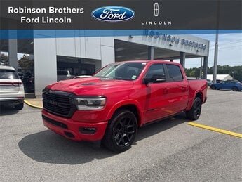 2021 Flame Red Clearcoat Ram 1500 Laramie Automatic HEMI 5.7L V8 Multi Displacement VVT Engine 4 Door