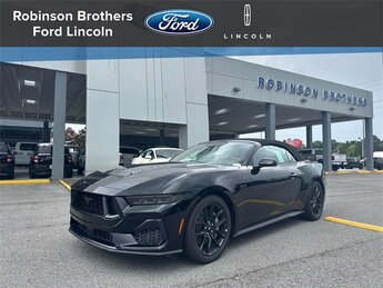 2025 Shadow Black Ford Mustang GT Premium 2 Door 5.0L V8 Ti-VCT Engine Convertible RWD