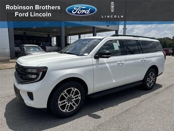2025 White Ford Expedition Max EcoBoost 3.5L V6 GTDi DOHC 24V Twin Turbocharged Engine 4 Door Automatic
