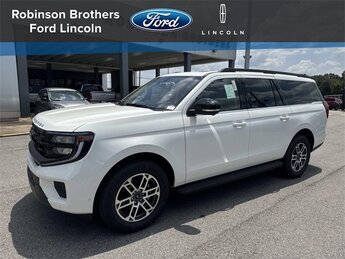 2025 White Ford Expedition Max EcoBoost 3.5L V6 GTDi DOHC 24V Twin Turbocharged Engine 4 Door Automatic