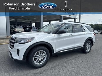 2025 White Ford Explorer Active Automatic 2.3L EcoBoost I-4 Engine RWD 4 Door SUV
