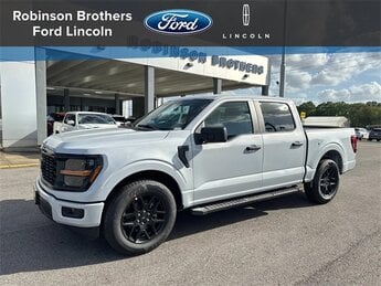 2025 White Metallic Ford F-150 STX Automatic 2.7L V6 EcoBoost Engine Truck 4 Door