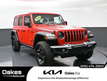2022 Firecracker Red Clearcoat Jeep Wrangler Unlimited Rubicon 4xe 4X4 2.0L I4 DOHC Engine SUV