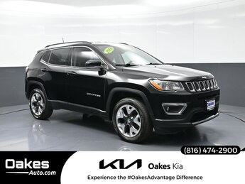 2018 Diamond Black Crystal Pearlcoat Jeep Compass Limited 2.4L I4 Engine SUV 4 Door 4X4