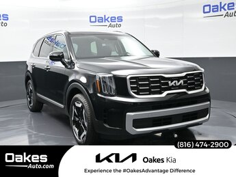 2025 Ebony Black Kia Telluride S Automatic 3.8L V6 DOHC Engine SUV AWD 4 Door