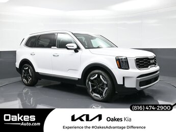 2025 Glacial White Pearl Kia Telluride S 3.8L V6 DOHC Engine 4 Door SUV