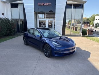 2021 Deep Blue Metallic Tesla Model 3 Long Range AWD Electric Motor Engine Automatic Car