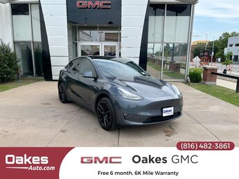 2021 Gray Tesla Model Y Long Range Electric Motor Engine SUV 4 Door