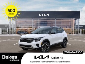 2025 Clear White/Black Roof Kia Seltos S Automatic (CVT) SUV FWD 4 Door 2.0L I4 MPI Engine