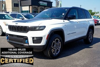 2022 Bright White Clearcoat Jeep Grand Cherokee Trailhawk 4xe 2.0L I4 DOHC Engine SUV 4X4