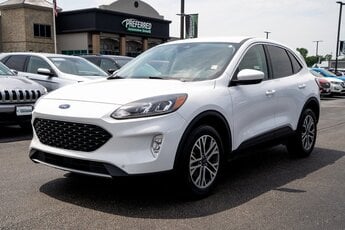 2022 Oxford White Ford Escape SEL EcoBoost 2.0L I4 GTDi DOHC Turbocharged VCT Engine AWD Automatic 4 Door