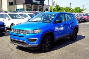 2020 Laser Blue Pearlcoat Jeep Compass Sport SUV 4 Door Automatic