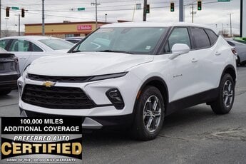 2024 Summit White Chevrolet Blazer LT SUV 2.0L Turbocharged Engine 4 Door Automatic