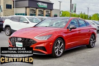 2022 Calypso Red Hyundai Sonata SEL Plus Car Automatic FWD 4 Door