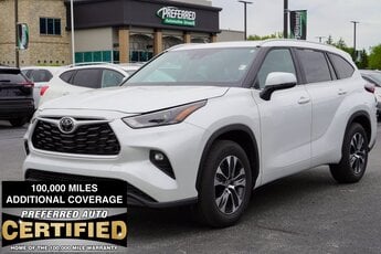 2024 Wind Chill Pearl Toyota Highlander XLE 4 Door Automatic 2.4L I4 PDI Turbocharged DOHC 16V LEV3-SULEV30 265hp Engine SUV FWD