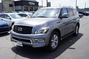 2015 Liquid Platinum INFINITI QX80 Limited Automatic 4X4 5.6L V8 Engine SUV 4 Door