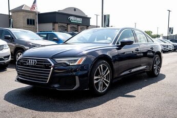 2022 Blue Metallic Audi A6 3.0T Premium Plus Car 3.0L V6 Turbocharged DOHC 24V LEV3-ULEV70 335hp Engine AWD Automatic 4 Door