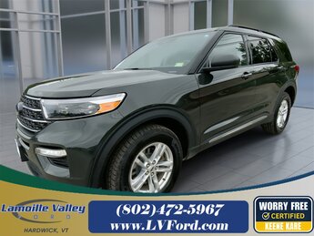 2022 Forged Green Metallic Ford Explorer XLT SUV 4 Door 2.3L EcoBoost I-4 Engine