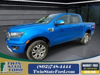 2023 Velocity Blue Metallic Ford Ranger Lariat 4 Door EcoBoost 2.3L I4 GTDi DOHC Turbocharged VCT Engine 4X4 Automatic
