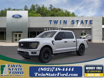2025 Iconic Silver Metallic Ford F-150 STX 2.7L V6 EcoBoost Engine 4X4 4 Door