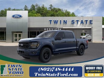 2025 Antimatter Blue Metallic Ford F-150 XLT 4 Door Automatic 4X4 3.5L PowerBoost Full-Hybrid V6 Engine Truck
