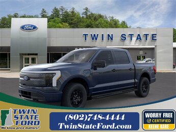 2025 Antimatter Blue Metallic Ford F-150 Lightning XLT Automatic 4 Door Truck AWD Electric Motor Engine