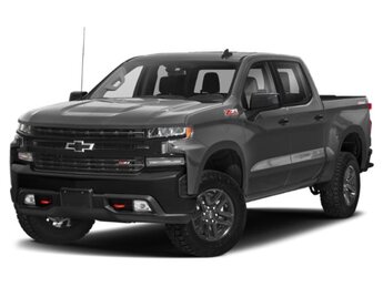 2021 Satin Steel Metallic Chevrolet Silverado 1500 LT Trail Boss 4 Door 4X4 Automatic Truck EcoTec3 5.3L V8 Engine