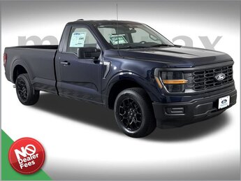 2025 Antimatter Blue Metallic Ford F-150 XL 2.7L V6 EcoBoost Engine Automatic RWD
