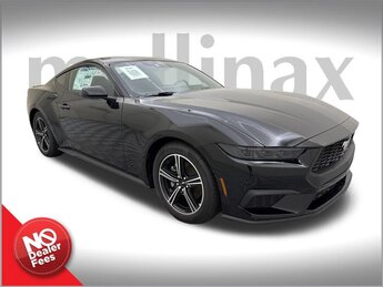 2025 Shadow Black Ford Mustang EcoBoost Premium EcoBoost 2.3L I4 GTDi DOHC Turbocharged VCT Engine RWD 2 Door Automatic