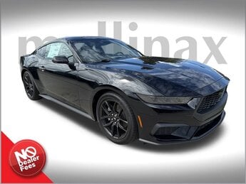 2025 Shadow Black Ford Mustang EcoBoost Premium 2 Door Automatic EcoBoost 2.3L I4 GTDi DOHC Turbocharged VCT Engine