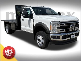2023 Oxford White Ford Super Duty F-550 DRW XL 4X4 7.3L V8 PFI OHV 16V Federal 335hp Engine Automatic Truck