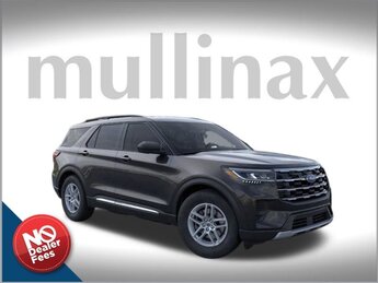 2025 Black Metallic Ford Explorer Active SUV 2.3L EcoBoost I-4 Engine Automatic 4 Door RWD