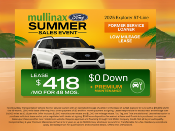 2025 Ford Explorer ST-Line Automatic 2.3L EcoBoost I-4 Engine SUV RWD