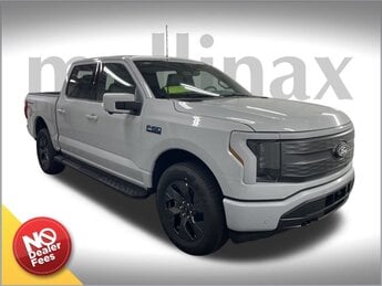 2025 SPACE WHITE Ford F-150 Lightning Lariat Automatic 4 Door AWD Electric Motor Engine Truck